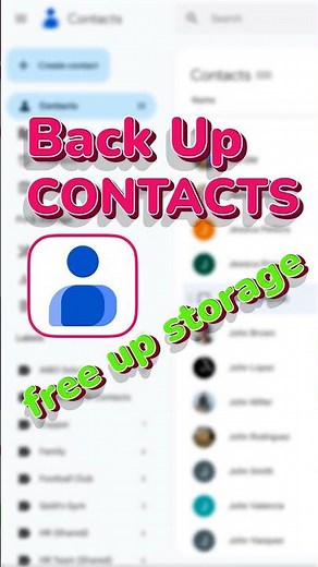 How to Export & Backup Google Contacts