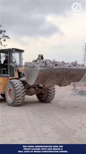 Front Loader Machine: Heavy Material Lifting Innovation #machineinnovation