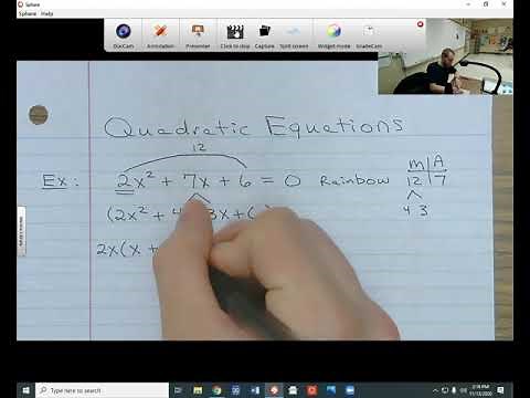 Quadratic Equations: Rainbow Method