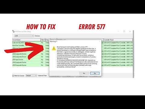 HOW TO FIX ERROR 577 HIDUSBF / FEHLER 577 BEHEBEN HIDUSBF