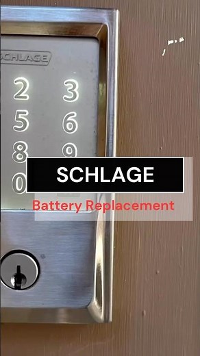 HOW TO Replace Schlage Smart Lock Battery