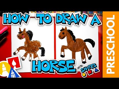 How To Draw A Horse - Preschool
