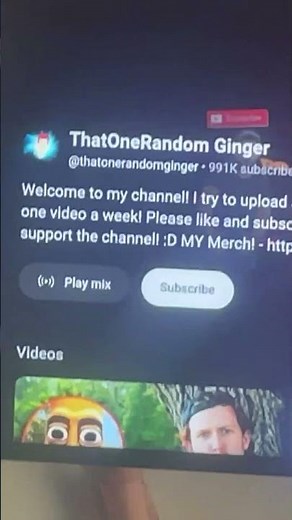 Subscribe to that one random ginger ￼