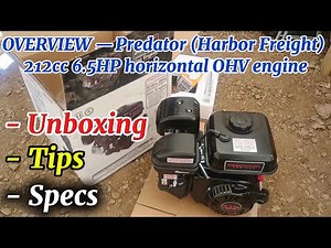 Predator 212cc 6.5HP Engine – Unboxing & Overview (Harbor Freight)