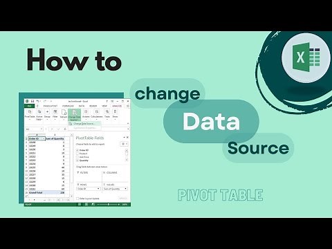 Excel Pivot Table: How To Change Data Source