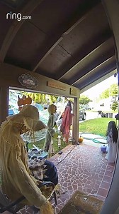 When the Halloween decorations work a little too well. 👻 | Ring