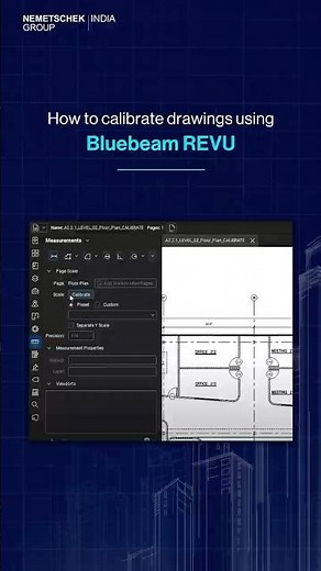 How to calibrate drawing using Bluebeam Revu