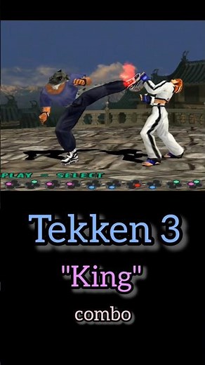 Tekken 3 "King" 10 Hit Combo tutorial By Epxse emulator gameplay with button 🔘