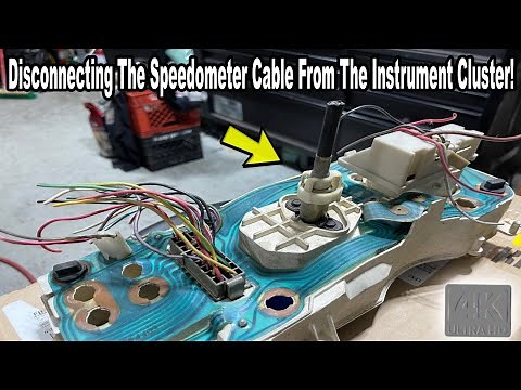 How To Remove A Speedometer Cable From A Ford Mustang Instrument Cluster Many Older Cars Are Similar