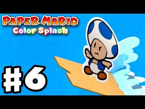 Paper Mario: Color Splash - Gameplay Walkthrough Part 6 - Bloo Bay Beach 100%! (Nintendo Wii U)