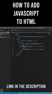 Add JavaScript to an HTML file - JavaScript Tutorial for Beginners 2022