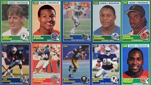 1989 Score Football Cards - 10 Most Valuable - Wax Pack Gods