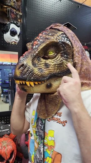 DINOSAUR OR GIANT LIZARD HALLOWEEN MASK - SPIRIT HALLOWEEN COSTUME IDEAS - TRICK OR TREAT OR PARTY