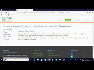 Virtual Labs - Data Structure Lab