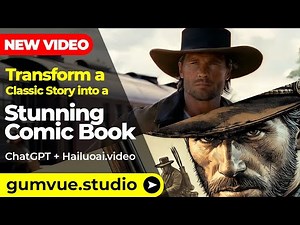 Transforming a Classic Story into a Stunning Comic Book with AI Animation - Watch the Process!