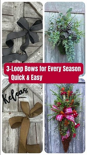 How to Make a 3-Loop Bow | Easy Bow-Making Compilation for Every Season