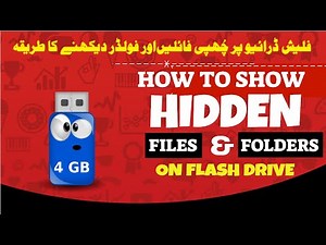 How to Show Hidden Files and Folders on USB Flash Drive