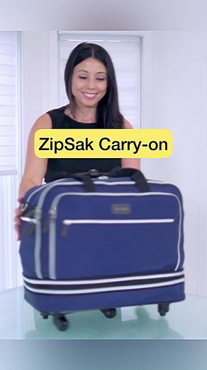 Check out our Foldable Zipsak Max! 🛩️ This ingenious carry-on bag easily transforms into a check-in piece of luggage, making it the perfect travel companion for any adventure. 🌍 With its foldable design, you can easily store it away when not in use, and when you're ready to travel, simply unfold and pack away. ✈️ Say goodbye to bulky luggage and hello to hassle-free travel with the Foldable Zipsak Max Travel Bag. 😍 #TravelSmart #foldableluggage #CarryOnLuggage #CheckInLuggage #HassleFreeTrave