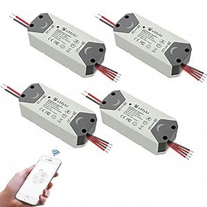 eMylo Smart WiFi Light Switch Wireless Relay Switch AC 220V 2 Channel Tuya Module App 90-250V Remote Control Home Automation Timers Compatible with Alexa Echo Google Home Support iOS Android 4 Packs - Amazon.com