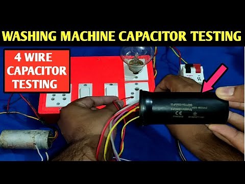 WASHING MACHINE CAPACITOR TESTING! 4 WIRE CAPACITOR TESTING! HOW TO CHECK WASHING MACHINE CAPACITOR