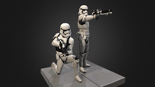 First Order Trooper - Star Wars:Galaxy of Heroes - 3D model by noahbench