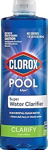 Amazon.com : Clorox® Pool&Spa™ Swimming Pool Super Water Clarifier, Creates Crystal Clear Pool Water, 1 Quart (Pack of 1) : Patio, Lawn & Garden