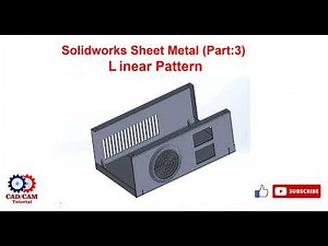 How to create linear pattern in Solidworks sheet metal Solidworks Sheet Metal Linear Pattern