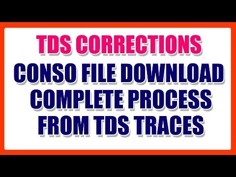 TDS CONSO FILE DOWNLOAD