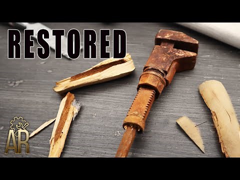 Antique monkey wrench restoration – Old hand tool restored
