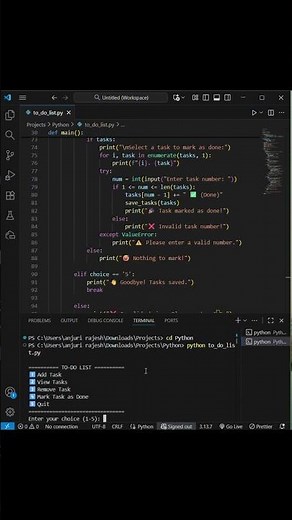 🎯 Python To-Do List Project in Just a Few Minutes!