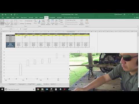 RELOADING Load Development tutorial in EXCEL 2018