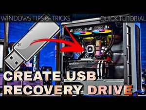 How to Create USB System Recovery Drive | Windows 11