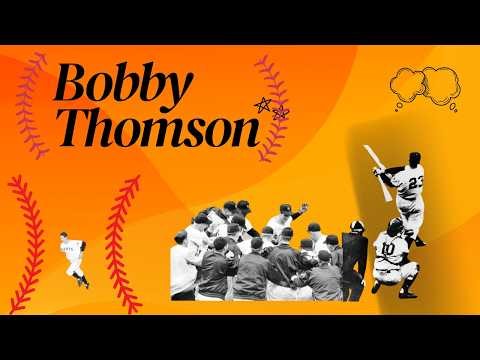 Baseball: 1951 Bobby Thomson's dramatic pennant-winning home run for the New York Giants