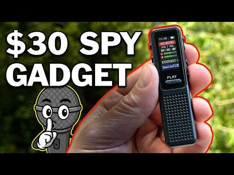World’s Smallest Recorder? $30 ZIPCIDE 64GB Review 🗣️🎙️ #spy #amazon #tiny