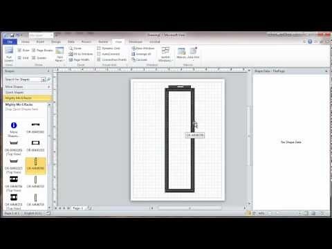 Visio 2010 Network Rack Diagram Tutorial - Part 1 - Stencils and Scale