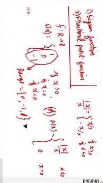 What is Signum function | Signum function explain in tamil | graphical Approach for signum function