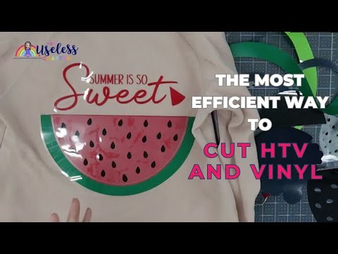 The Most Efficient Way to cut HTV and Vinyl