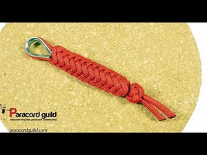 2 strand herringbone key fob