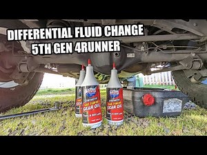 Differential Fluid Change in my 5th Gen TRD Toyota 4Runner.