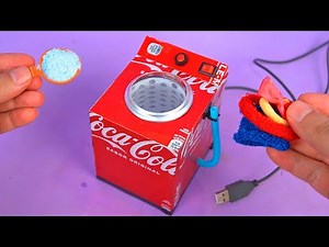 Make an Amazing Mini USB Washing Machine recycling Soda Cans