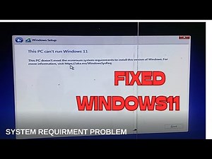 This PC doesn't meet the minimum system requirements to install this version of Windows. Windows 11