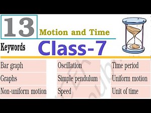 Keywords & Exercises Class 7 Science Ch-13 Motion and Time