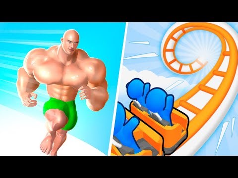 Runner Coaster 🆚 Muscle Rush🌻🧿🌺New Levels Walkthrough Gameplay AH188