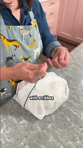 How to Gift Wrap Bread with Parchment Paper | Folding + Final Touches!!