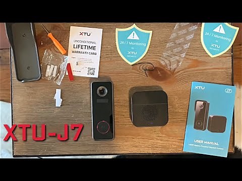 Unboxing And Setup Of The XTU J7 1080P Wireless WiFi DoorBell With Chime