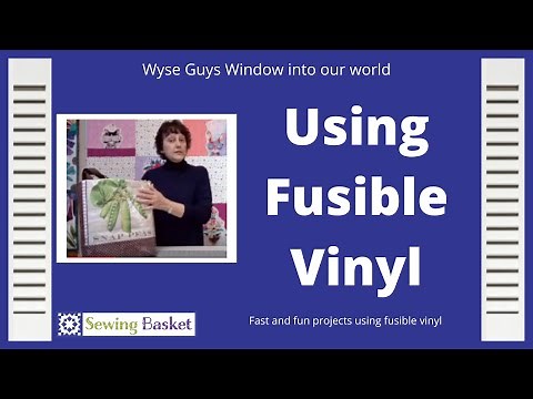 Fusible Vinyl - make any fabric waterproof - bibs, placemats & more! Learn how to use fusible vinyl