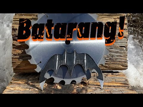 How to make a Batarang out of an old saw blade!