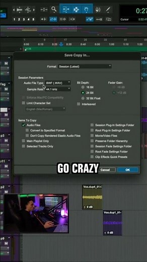 How To Export Pro Tools Session For Mixing & Mastering #shorts