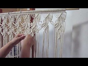 Macrame curtain