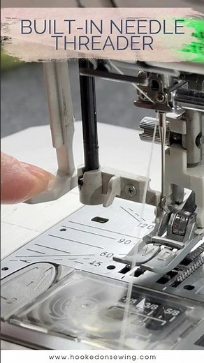How to Use the Built-In Needle Threader #sewing #janome8200 #sewingtutorial